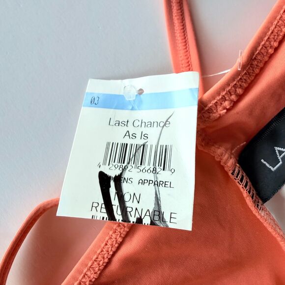 NWT La Blanca Island Goddess One Piece Ruched Swimsuit in Sunset Coral Size 14 - Picture 6 of 10